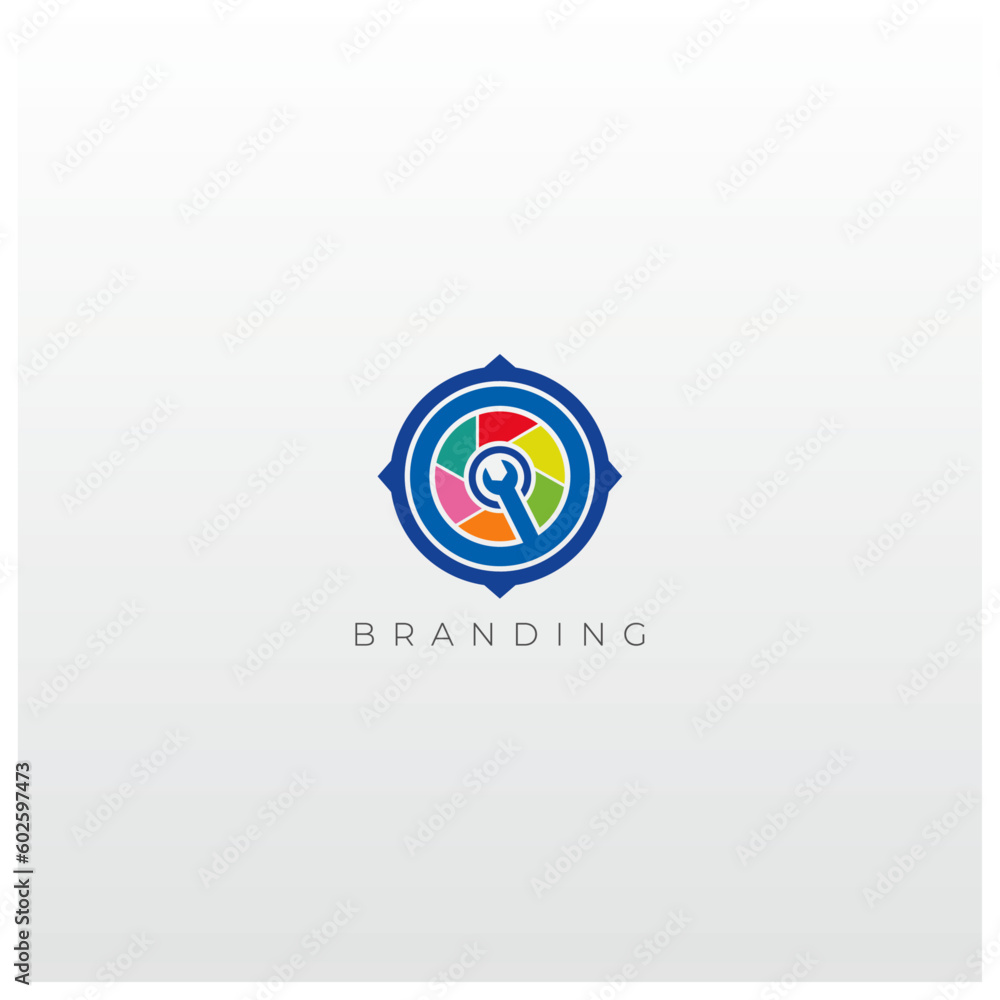 Shutter Multimedia Production Vector Logo Concept Shutter Multimedia Production Vector Logo Concept