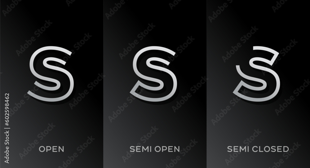 Set of letter S logo icon design template elements Set of letter S logo icon design template elements
