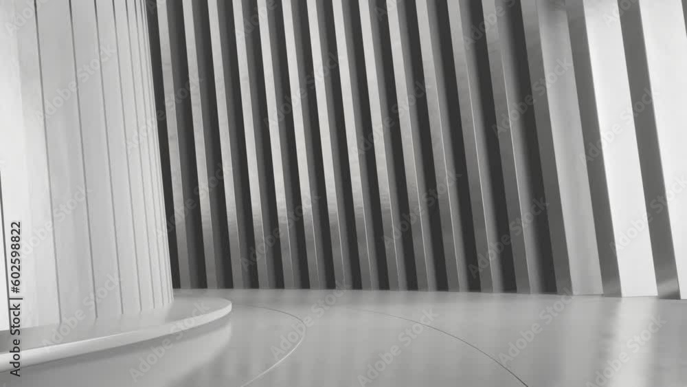 abstract concrete tunnel, architecture space, Seamless loop animation. abstract concrete tunnel, architecture space, Seamless loop animation.