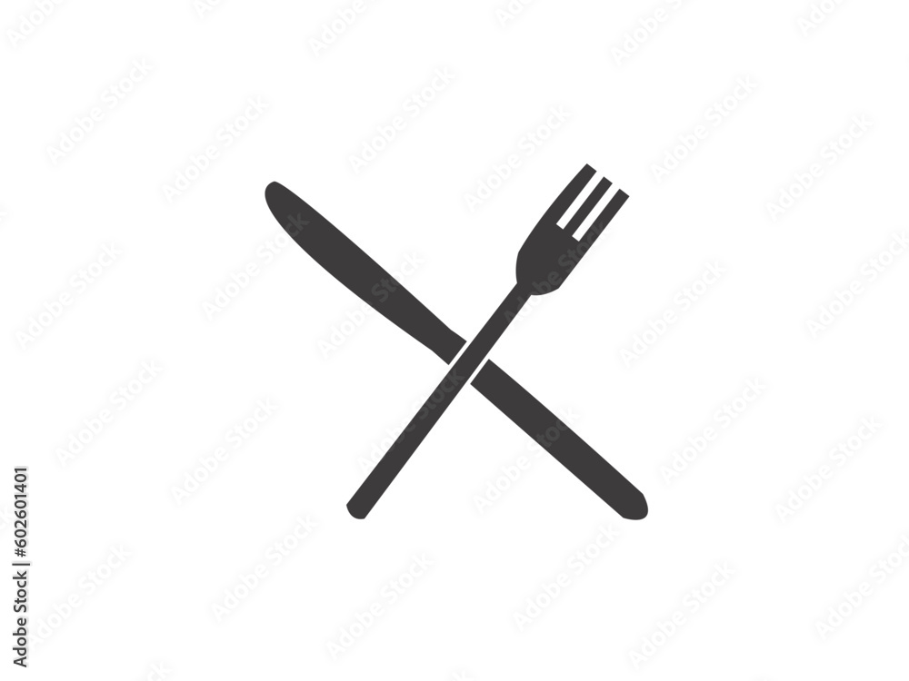 knife and fork icon make with vector knife and fork icon make with vector