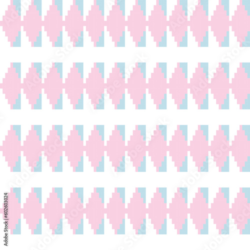 Pastels Argyle Fair Isle Seamless Pattern Design