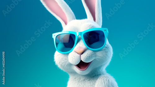 Rabbitb fun with sunglasses