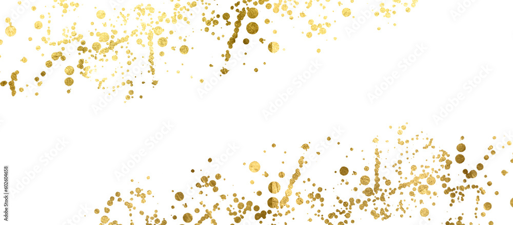 Gold sparkle ,splatter border,Gold Foil Frame Gold brush stroke on transparent background. Gold sparkle ,splatter border,Gold Foil Frame Gold brush stroke on transparent background.