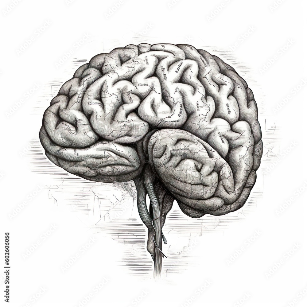 Naklejka premium Mind's Symphony- The Harmonious Dance of Creativity and Logic