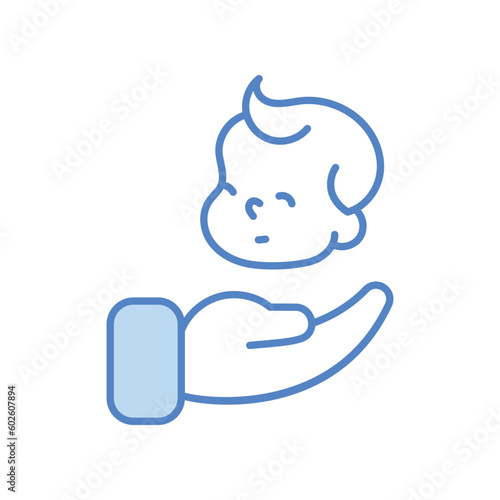 Safe For Children icon vector stock illustration. photo