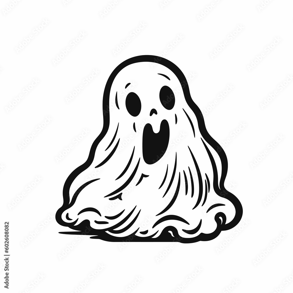 black and white ghost black and white ghost