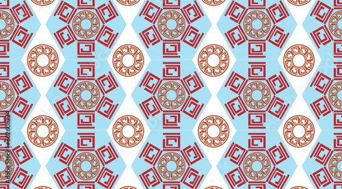 Seamless repeatable abstract pattern background. Perfect for fashion, textile design, cute themed fabric, on wall paper, wrapping paper, fabrics and home decor.