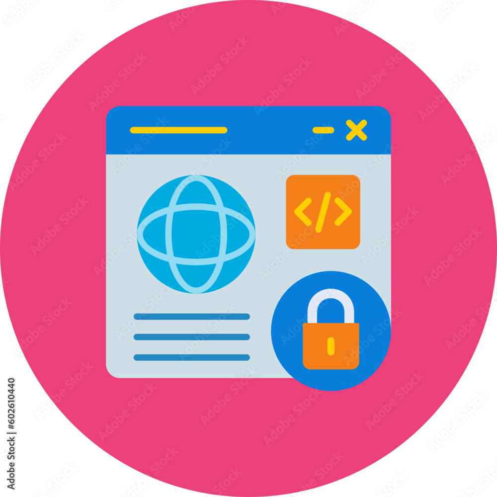 Web Security Icon Web Security Icon