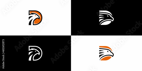 D Eagle Logo designs, simple, easy to use. vector EPS 10.