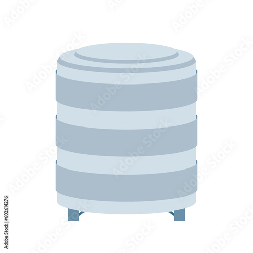 Water tank vector. Tap. Water tank on white background.