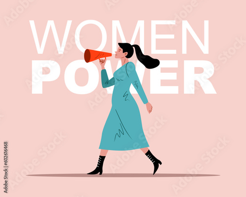 Feminism concept design, Set illustration, International Women's Day