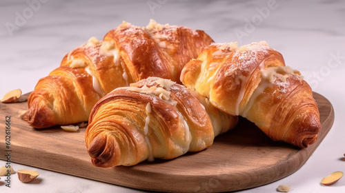 Traditional Polish St. Martin's croissants - rogale marcinskie, generative AI