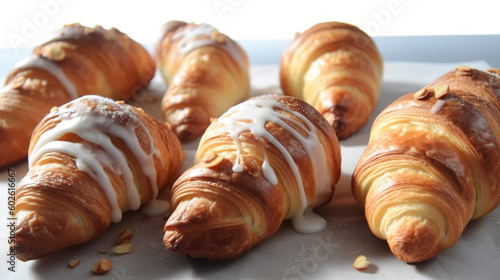 Traditional Polish St. Martin's croissants - rogale marcinskie, generative AI