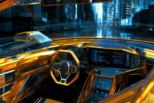 Futuristic car interior © Korexcalibur