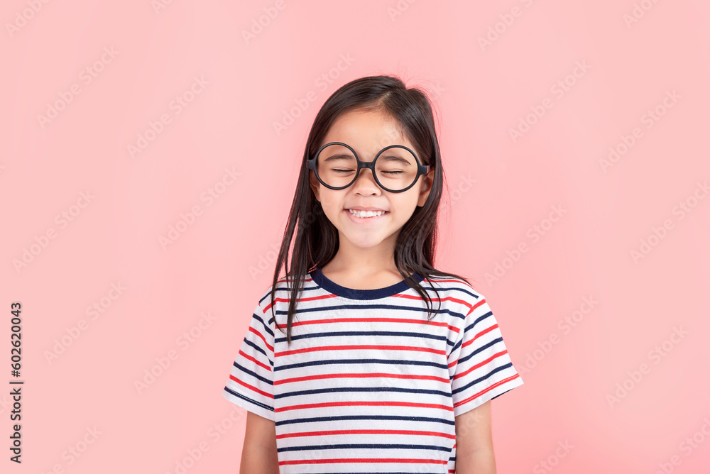 little girl on pink background little girl on pink background