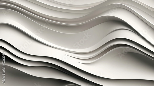 abstract white paper waves background