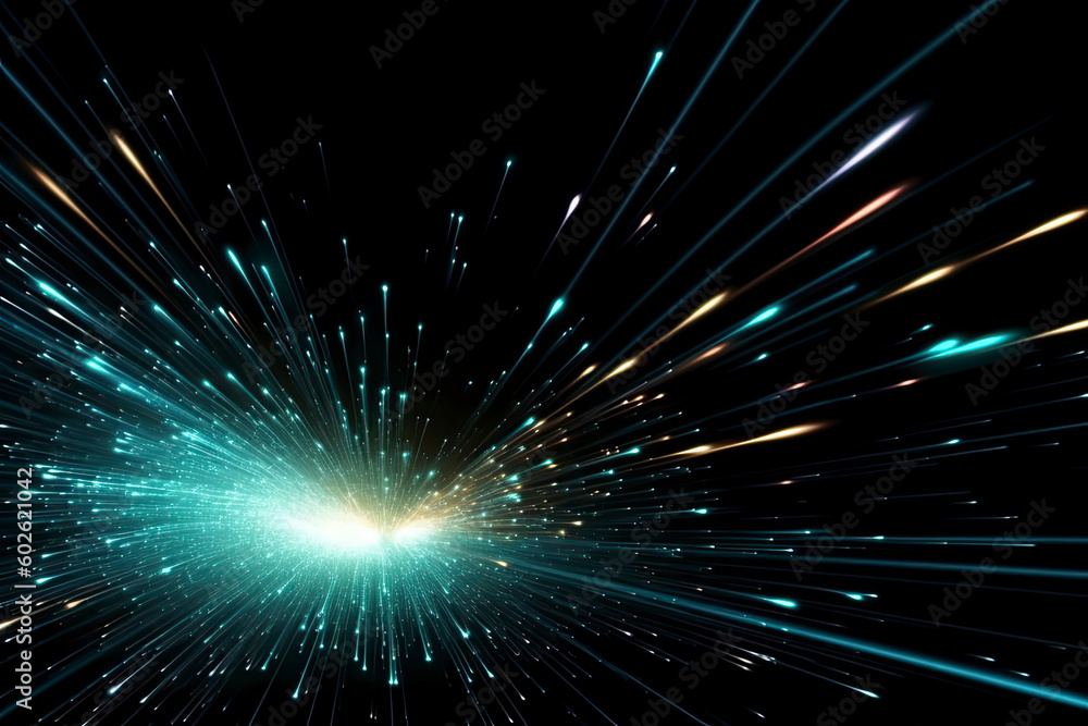Fototapeta premium Fiber optics lights abstract background