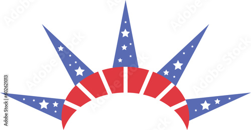 Statue of liberty celebration crown USA freedom day