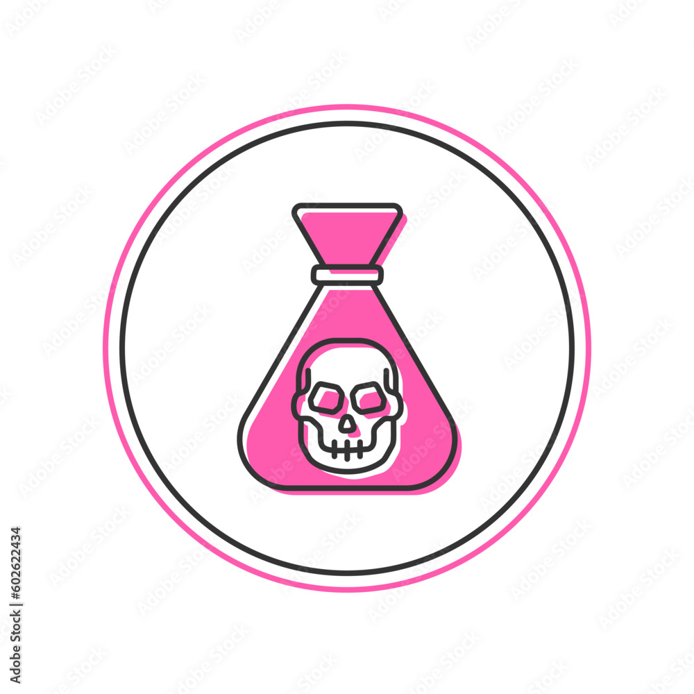 Filled outline Pirate coin icon isolated on white background. Vector Filled outline Pirate coin icon isolated on white background. Vector
