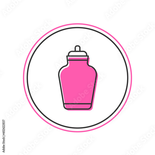 Filled outline Funeral urn icon isolated on white background. Cremation and burial containers, columbarium vases, jars and pots with ashes. Vector