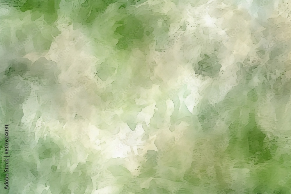 Obraz premium abstract grunge and rough background. green drawing in watercolor or oil with brush strokes. green natural background. gouache. Texture, design, art & cover. 2023. ai