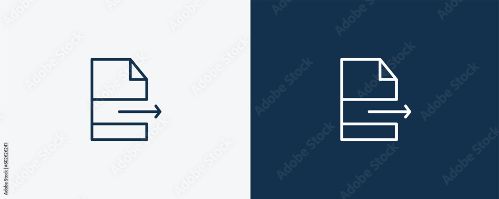 file transfer icon. Outline file transfer icon from ai and future technology collection. Linear vector isolated on white and dark blue background. Editable file transfer symbol. file transfer icon. Outline file transfer icon from ai and future technology collection. Linear vector isolated on white and dark blue background. Editable file transfer symbol.