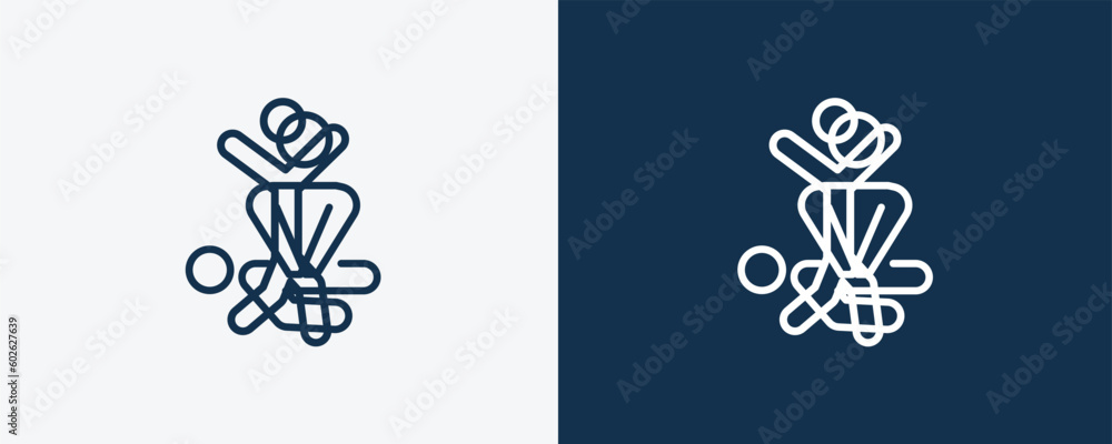 cpr icon. Outline cpr icon from humans and behavior collection. Linear vector isolated on white and dark blue background. Editable cpr symbol. cpr icon. Outline cpr icon from humans and behavior collection. Linear vector isolated on white and dark blue background. Editable cpr symbol.