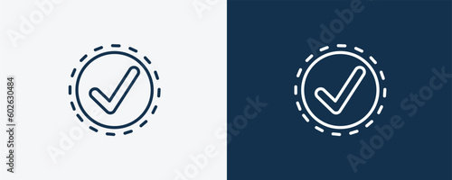 available icon. Outline available icon from artificial intellegence collection. Linear vector isolated on white and dark blue background. Editable available symbol.