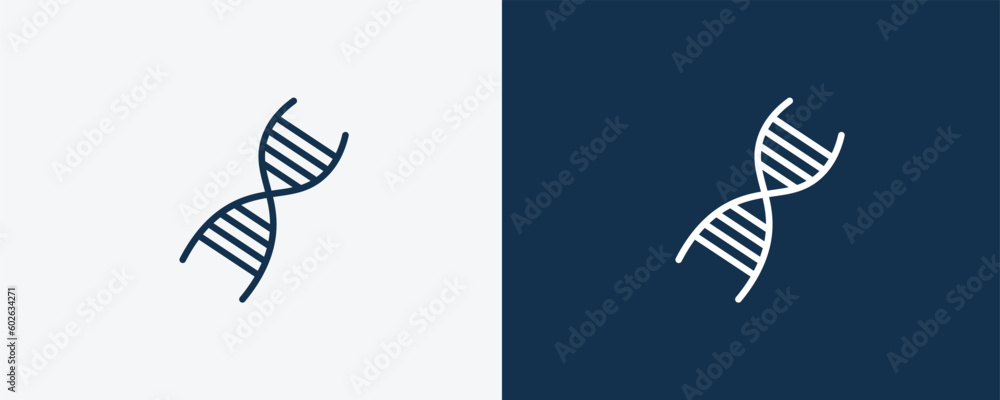 medical chain of dna icon. Outline medical chain of dna icon from ...