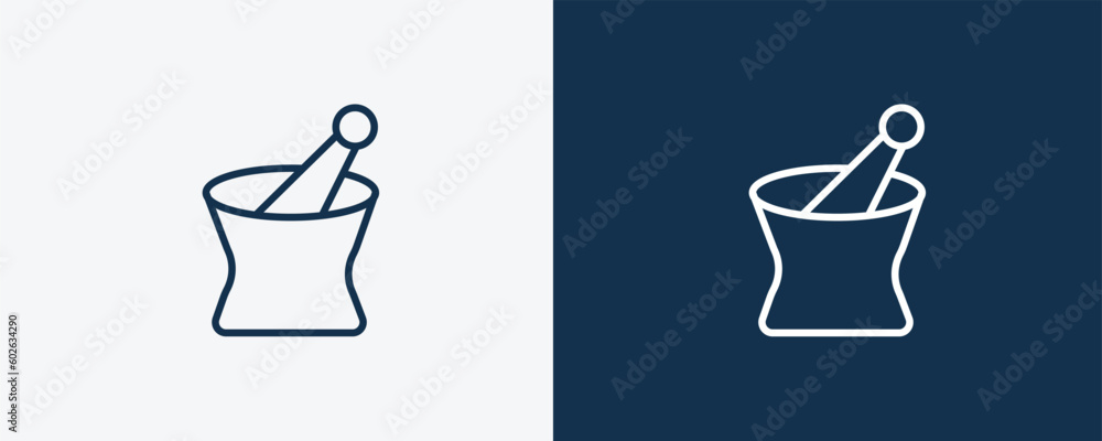 pharmacy tool icon. Outline pharmacy tool icon from medical and healthcare collection. Linear vector isolated on white and dark blue background. Editable pharmacy tool symbol. pharmacy tool icon. Outline pharmacy tool icon from medical and healthcare collection. Linear vector isolated on white and dark blue background. Editable pharmacy tool symbol.