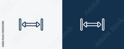 gap icon. Outline gap icon from user interface collection. Linear vector. Editable gap symbol can be used web and mobile