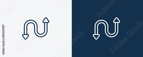 bending icon. Outline bending icon from user interface collection. Linear vector. Editable bending symbol can be used web and mobile