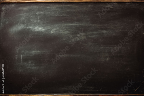 Chalk black board. Blackboard. Chalkboard. background wallpaper. Generative AI