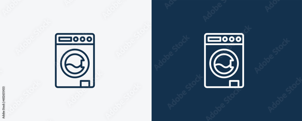 top load washer icon. Outline top load washer icon from tools and utensils collection. Linear vector. Editable top load washer symbol can be used web and mobile top load washer icon. Outline top load washer icon from tools and utensils collection. Linear vector. Editable top load washer symbol can be used web and mobile