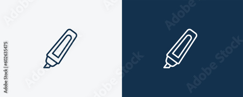 highlight icon. Outline highlight icon from tools and utensils collection. Linear vector. Editable highlight symbol can be used web and mobile