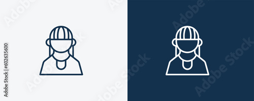 amazonian icon. Outline amazonian icon from people and relation collection. Linear vector. Editable amazonian symbol can be used web and mobile