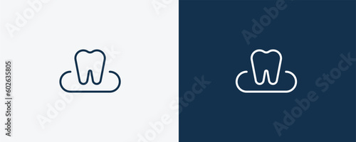 occlusal icon. Outline occlusal icon from dental health collection. Editable occlusal symbol.