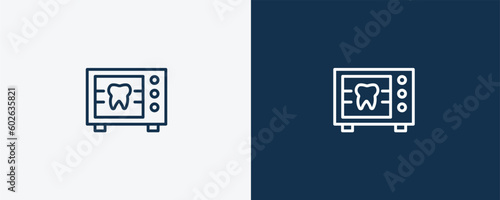 radiograph icon. Outline radiograph icon from dental health collection. Editable radiograph symbol.