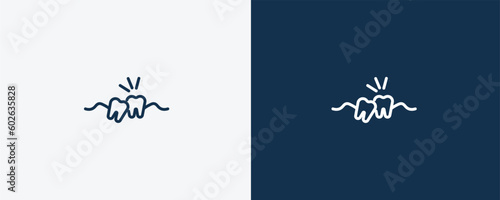 wisdom tooth icon. Outline wisdom tooth icon from dental health collection. Editable wisdom tooth symbol.