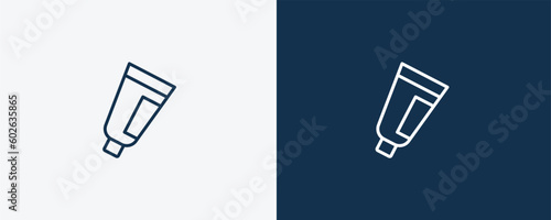 toothpaste tube icon. Outline toothpaste tube icon from dental health collection. Editable toothpaste tube symbol.