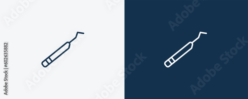 periodontal scaler icon. Outline periodontal scaler icon from dental health collection. Editable periodontal scaler symbol.