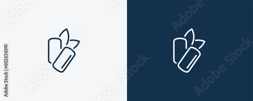 mint gum icon. Outline mint gum icon from dental health collection. Editable mint gum symbol.