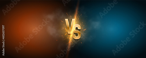 Versus background. Sport battle template. Vector illustration.