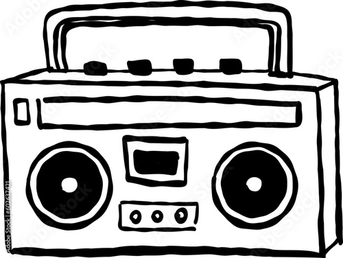 Doodle Grunge Tape Recorder