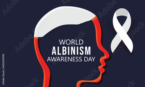 World albinism awareness day. background, banner, card, poster, template. Vector illustration.