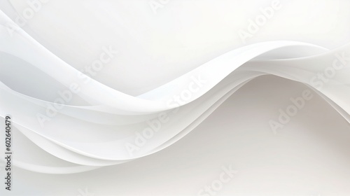 White waves on a white background. Created with Generative AI tools.