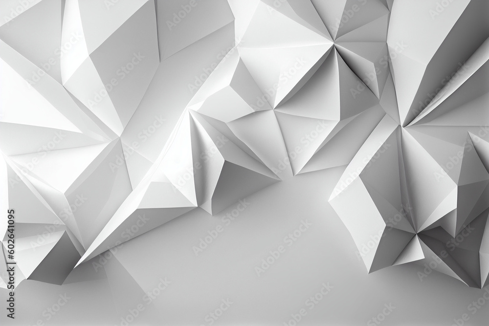 White paper polygonal background with place for text. White paper polygonal background with place for text.