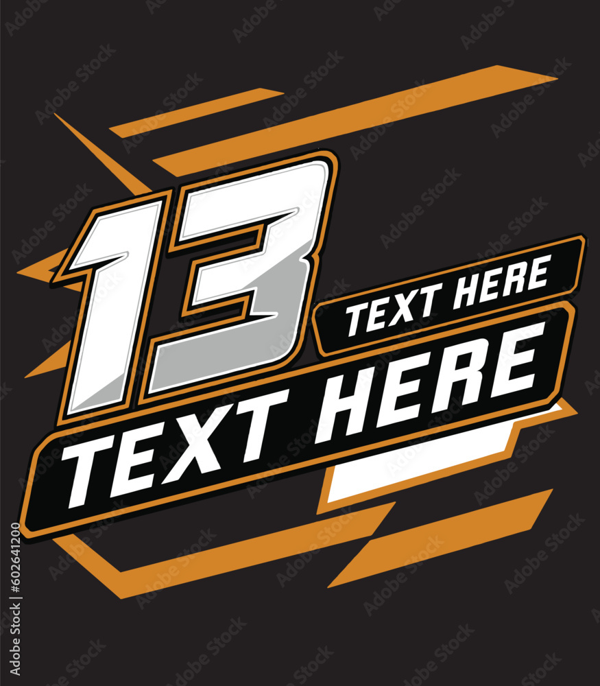 racing logo isolated in black background for business elements, screen ...