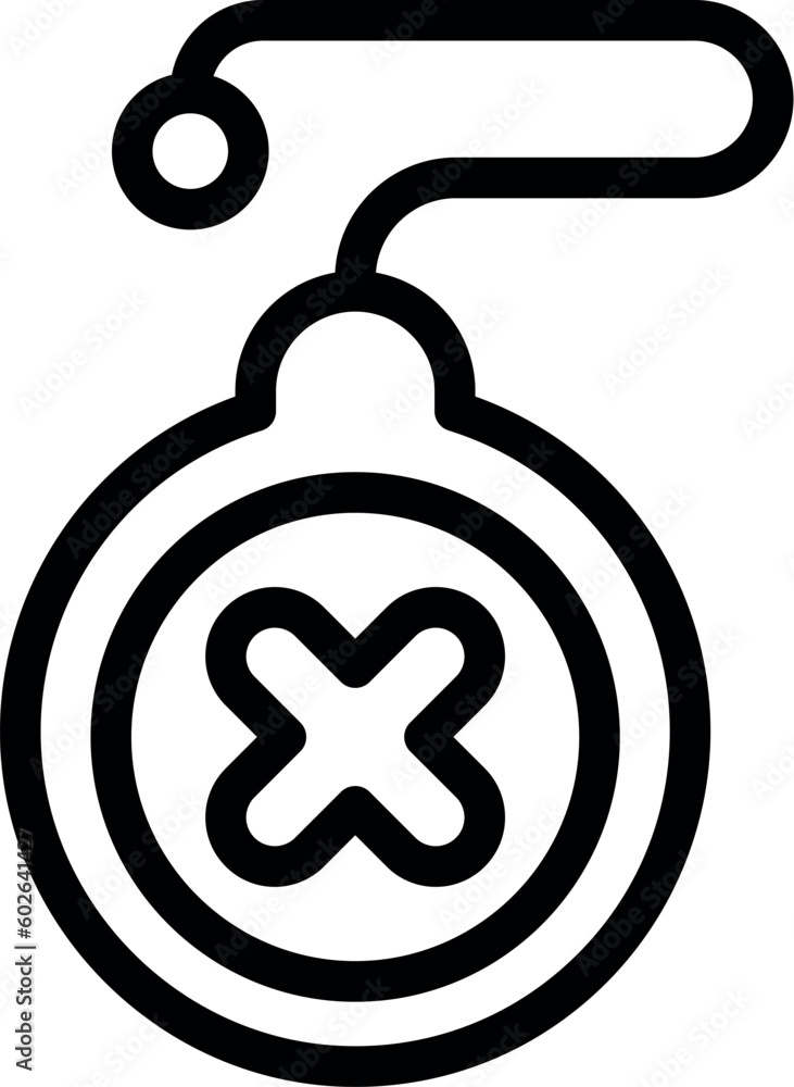 Obraz premium Bomb icon outline vector. Work process. Sad computer