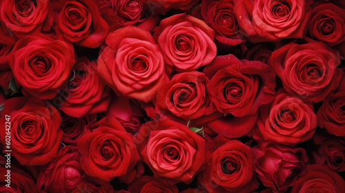 Red roses fullframe